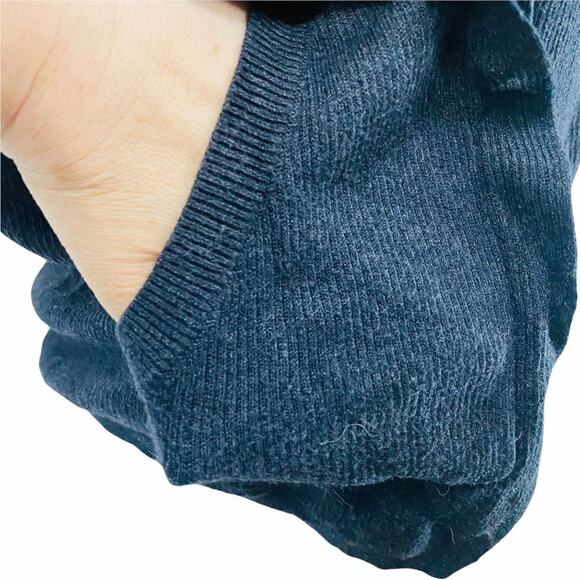 Lululemon Black Sweater Cabin Yogi Wrap Heathered Womens 4 - Picture 4 of 10